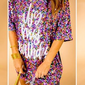 It’s My Birthday MULTI Sequin Dress
